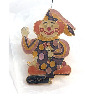 VTG G-GWIZ Colt SS Clown Frank Prell Special Shape Balloon Enamel Lapel Pin